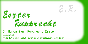 eszter rupprecht business card